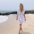 Cárdigan bohemio estilo capa de playa